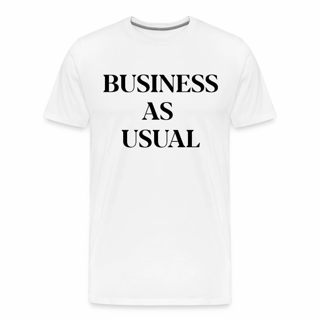 business as usualblack print