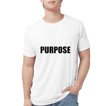 purposeblack print mens deluxe tshirt